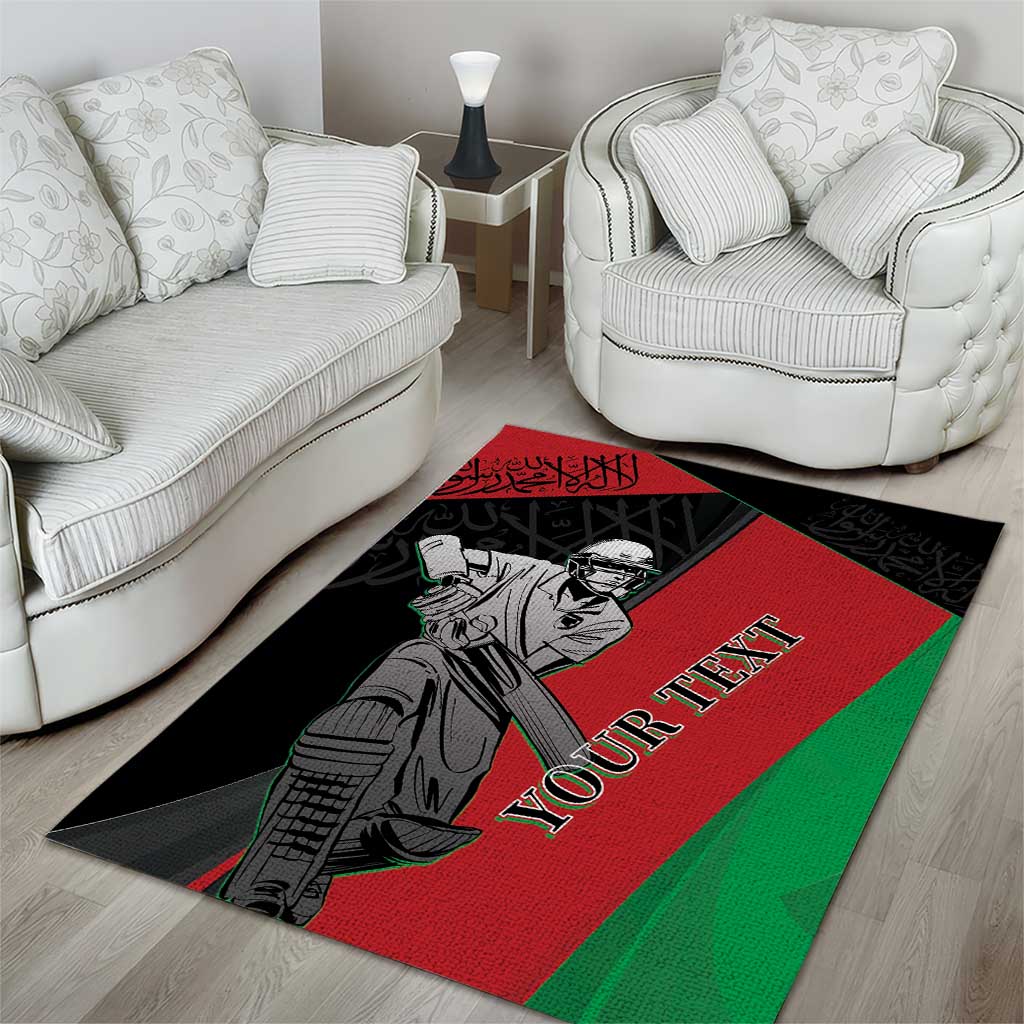 Custom Afghanistan Cricket Area Rug Sporty Version