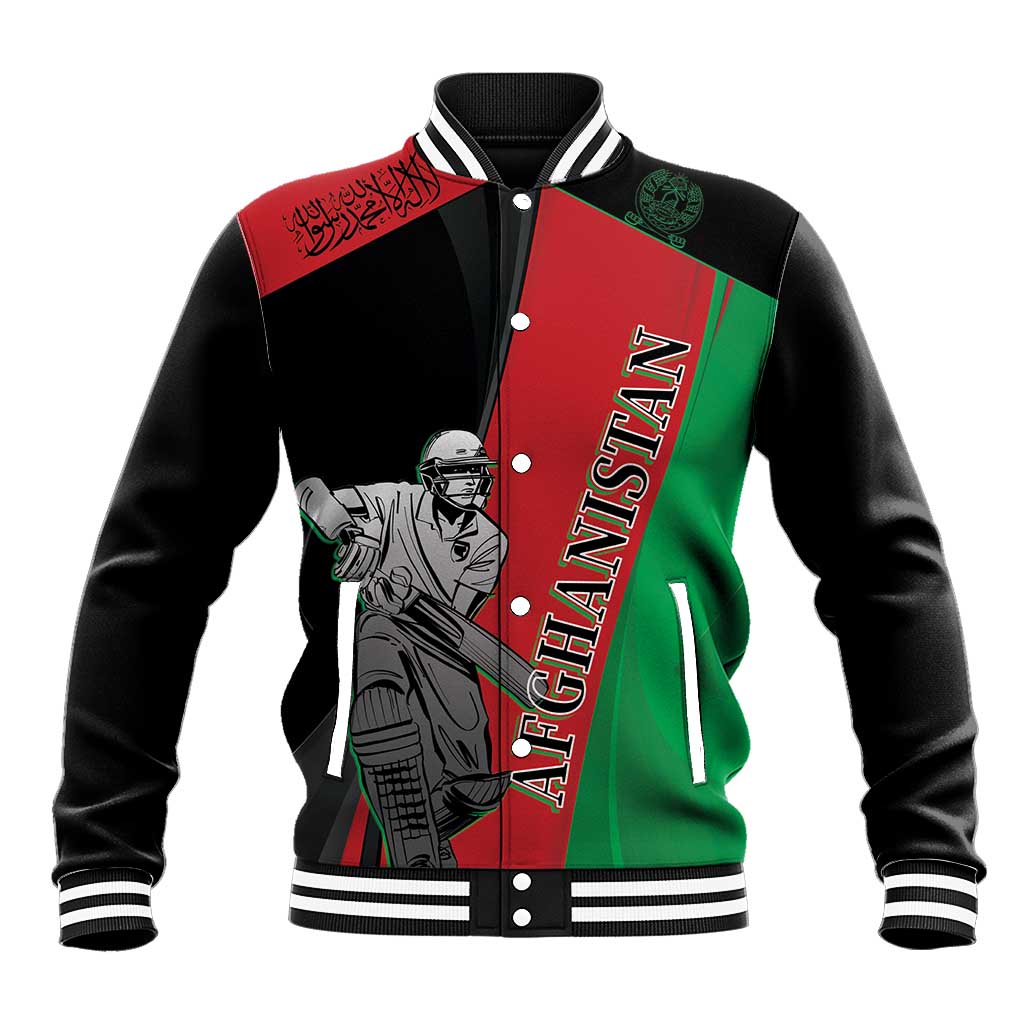 Custom Afghanistan Cricket Baseball Jacket Sporty Version