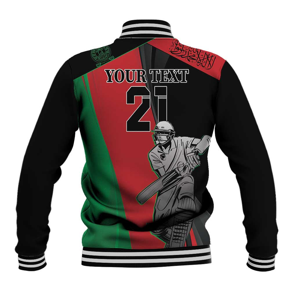 Custom Afghanistan Cricket Baseball Jacket Sporty Version