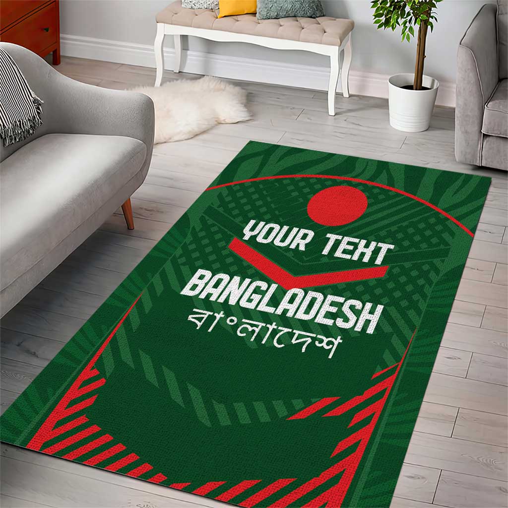 Custom Bangladesh Cricket Area Rug Go Tigers Sporty Version