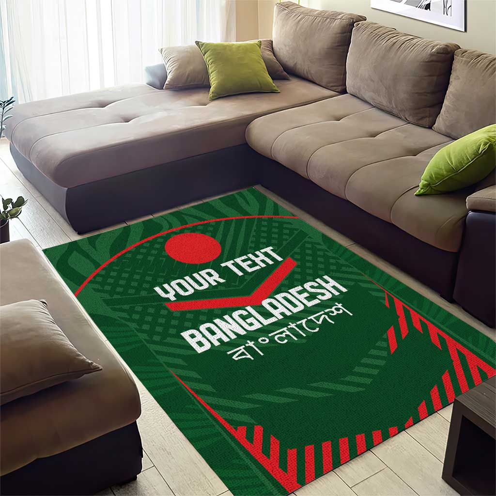 Custom Bangladesh Cricket Area Rug Go Tigers Sporty Version