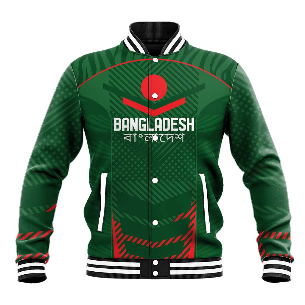 Custom Bangladesh Cricket Baseball Jacket Go Tigers Sporty Version