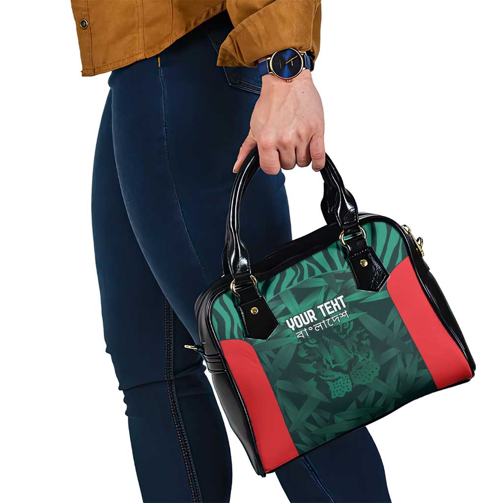 Royal Bengal Tiger Bangladesh Cricket Custom Shoulder Handbag The Red and Green Version