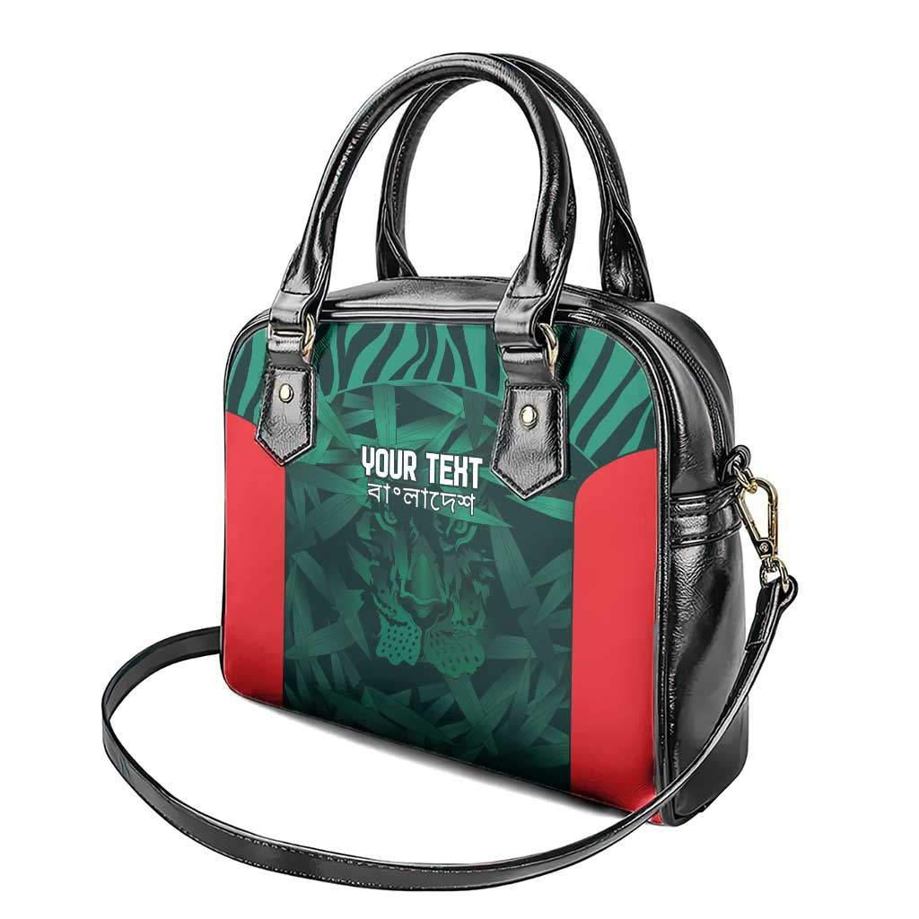 Royal Bengal Tiger Bangladesh Cricket Custom Shoulder Handbag The Red and Green Version