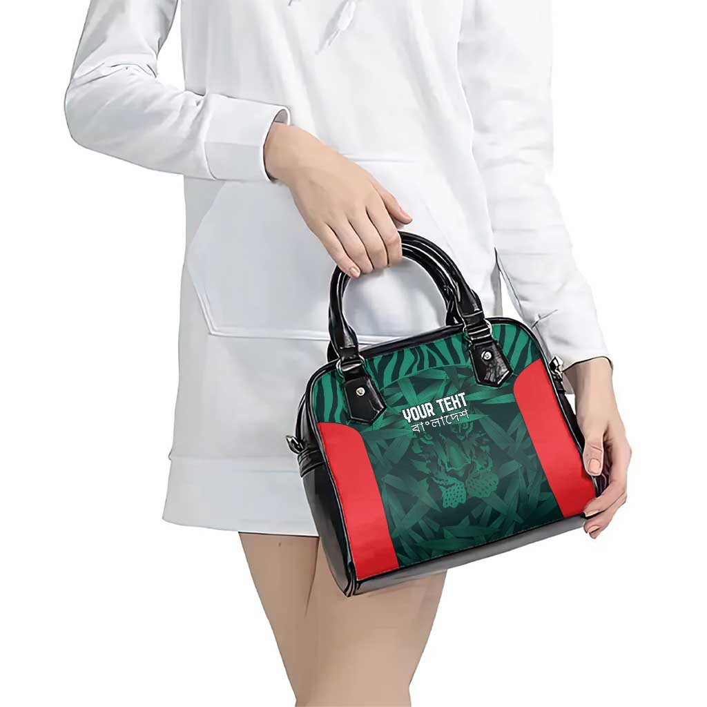 Royal Bengal Tiger Bangladesh Cricket Custom Shoulder Handbag The Red and Green Version