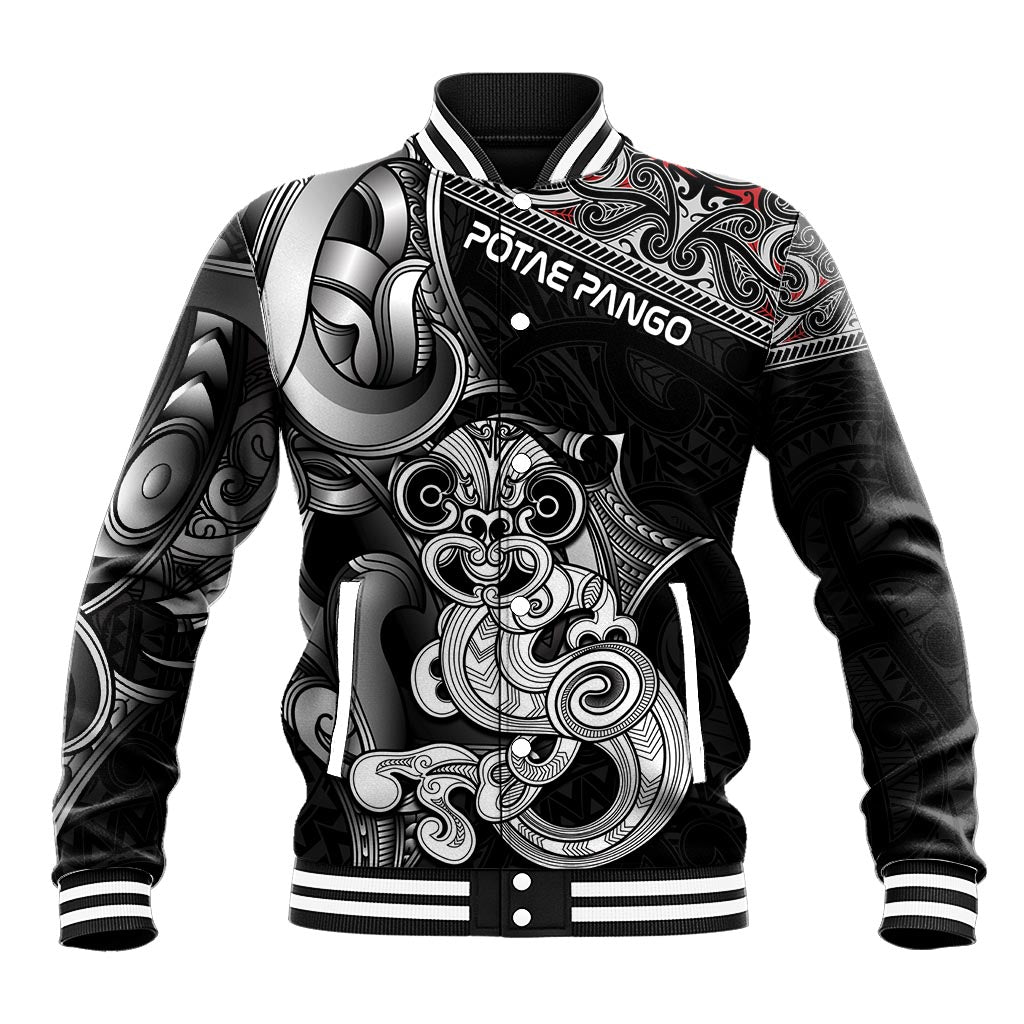 Personalised New Zealand Potae Pango Cricket Baseball Jacket Special Maori Hei Tiki Tribal Tattoo