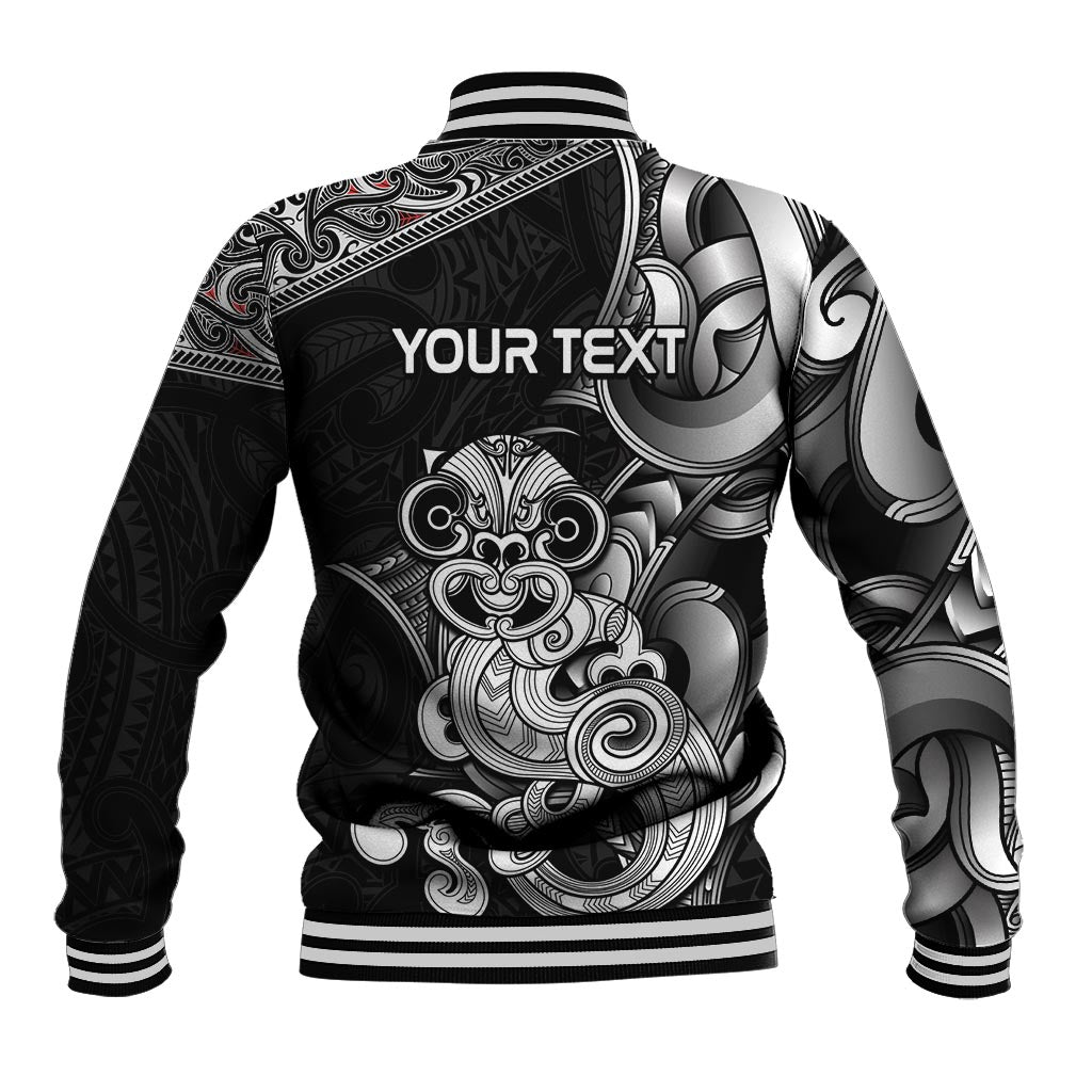 Personalised New Zealand Potae Pango Cricket Baseball Jacket Special Maori Hei Tiki Tribal Tattoo