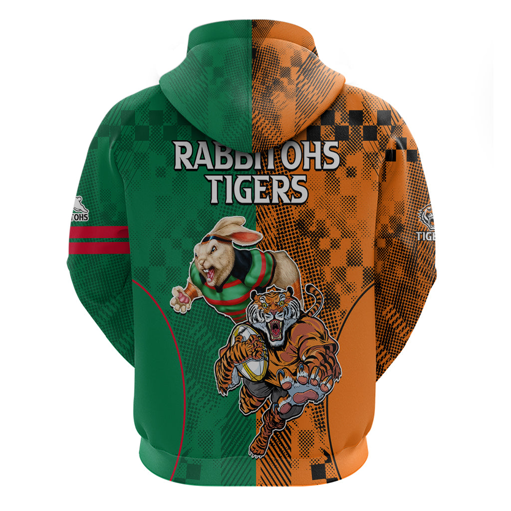 Wests Tigers and Rabbitohs Rugby Hoodie Sporty Style LT9