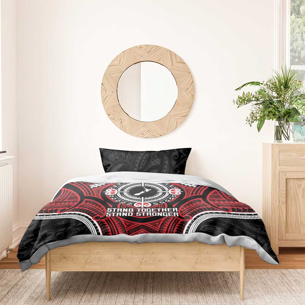 Aotearoa Proud To Be Maori Bedding Set New Zealand Fight Together