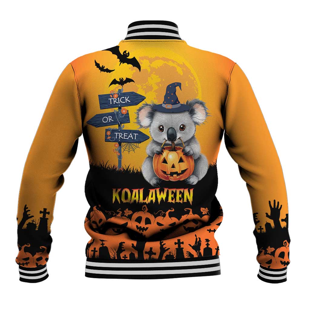 Happy Koalaween Baseball Jacket Koala Ghost Trick or Treat