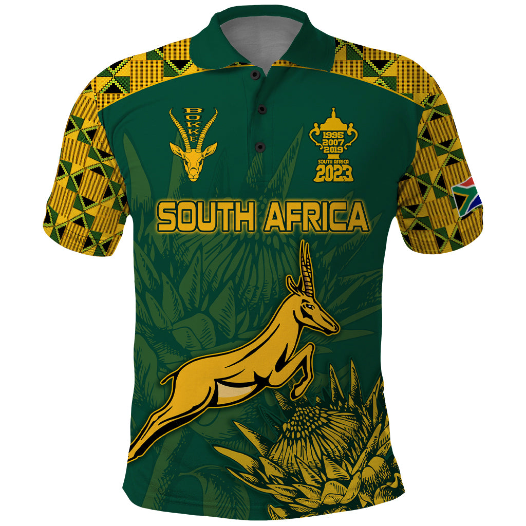 South Africa Rugby Polo Shirt Springboks Proud The Champions LT9