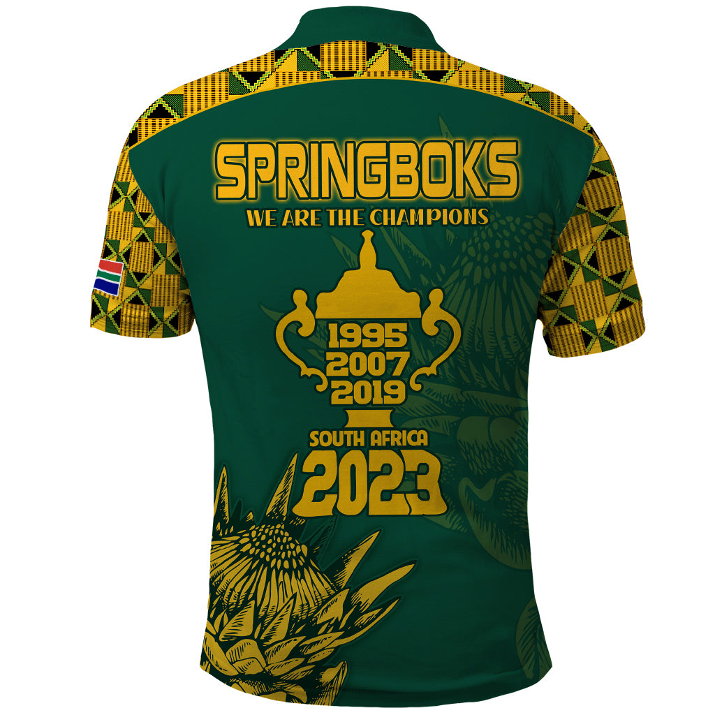 South Africa Rugby Polo Shirt Springboks Proud The Champions LT9