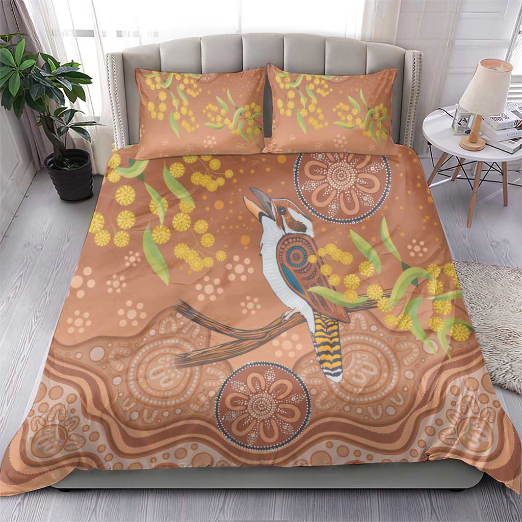 Kookaburra Aboriginal Dot Painting Bedding Set