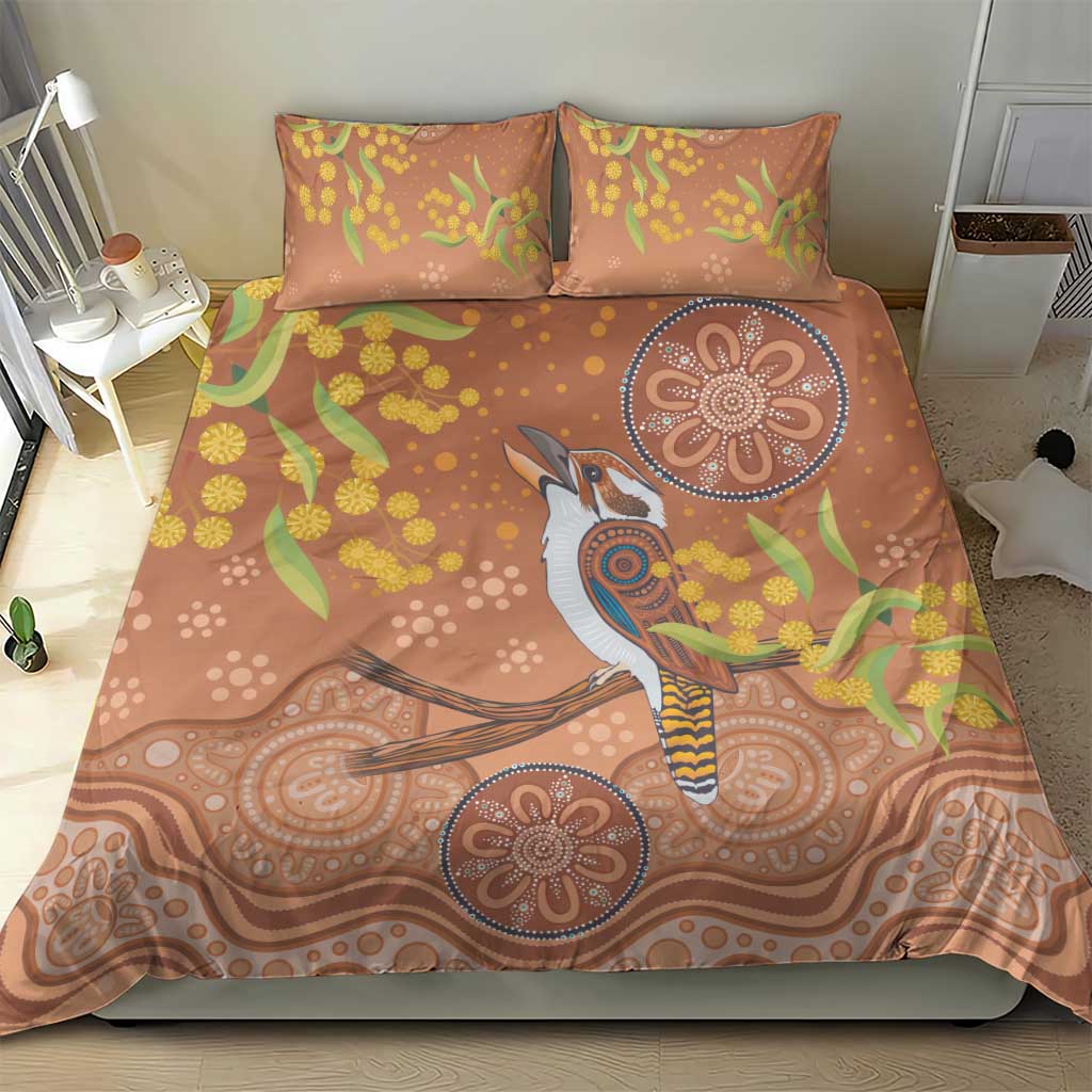 Kookaburra Aboriginal Dot Painting Bedding Set