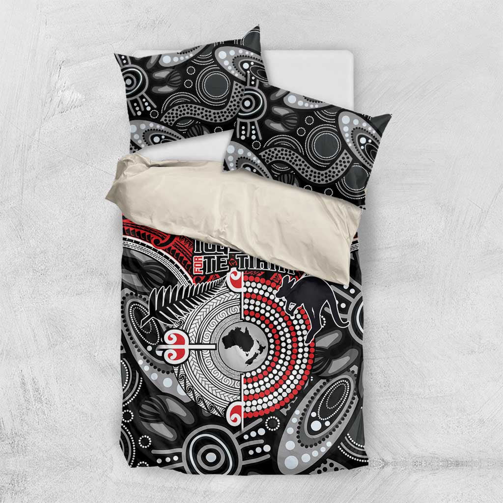 Aotearoa and Australia Bedding Set New Zealand Honour The Treaty Ake!Ake!Ake!