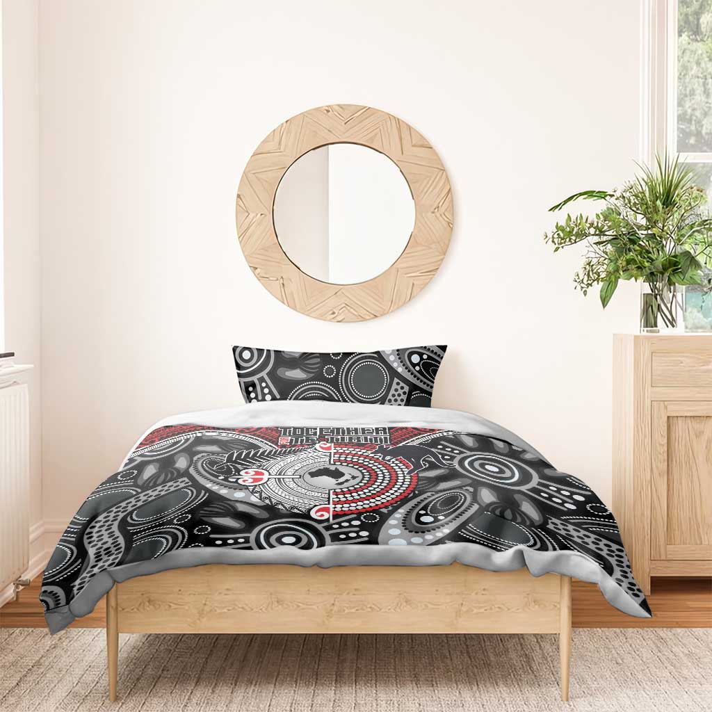 Aotearoa and Australia Bedding Set New Zealand Honour The Treaty Ake!Ake!Ake!