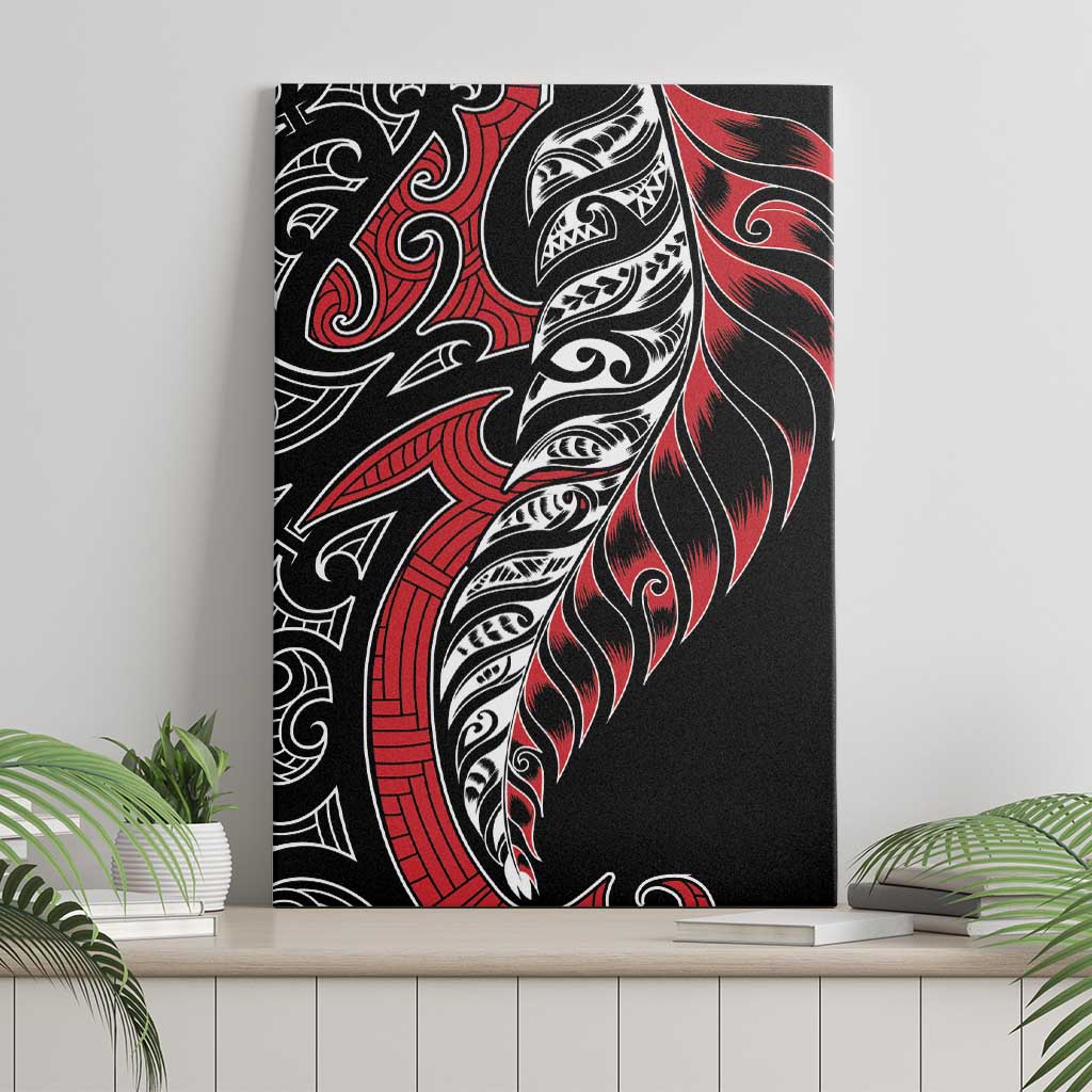 Koru Fern New Zealand Canvas Wall Art Maori Tribal Pattern