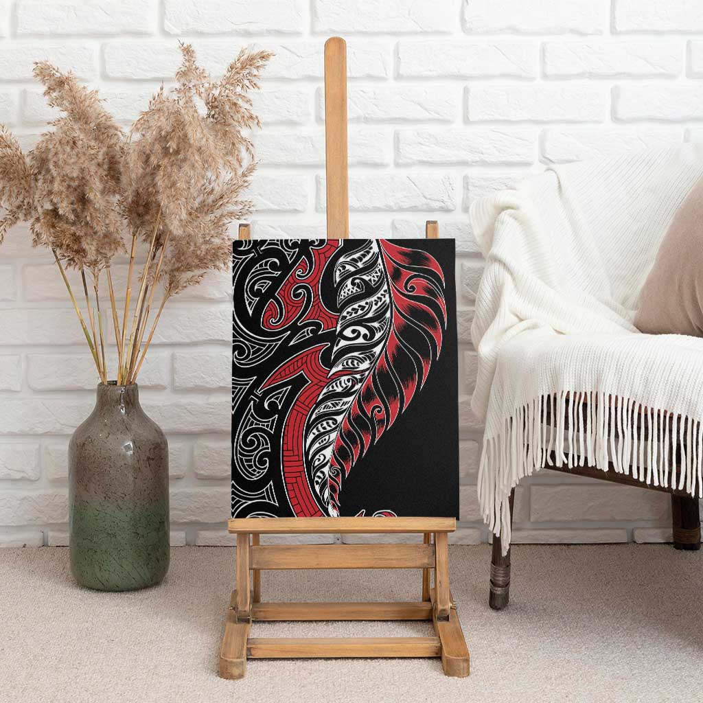 Koru Fern New Zealand Canvas Wall Art Maori Tribal Pattern