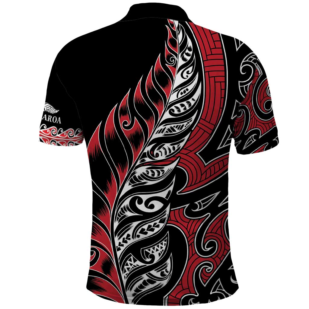 Koru Fern New Zealand Polo Shirt Maori Tribal Pattern