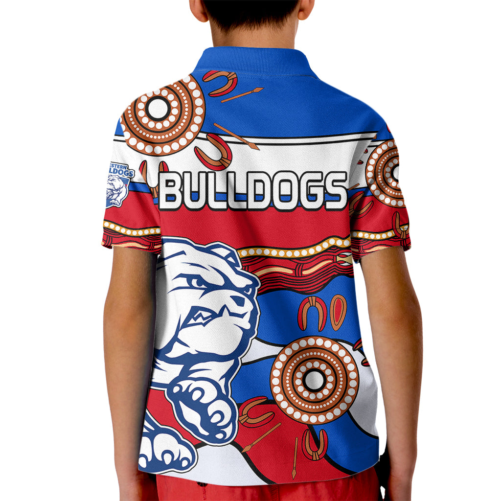 afl-bulldogs-football-kid-polo-shirt-western-aboriginal-simple-style