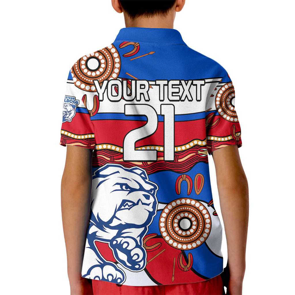 custom-text-and-number-afl-bulldogs-football-kid-polo-shirt-western-aboriginal-simple-style