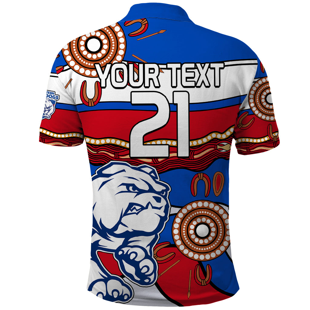 custom-text-and-number-afl-bulldogs-football-polo-shirt-western-aboriginal-simple-style