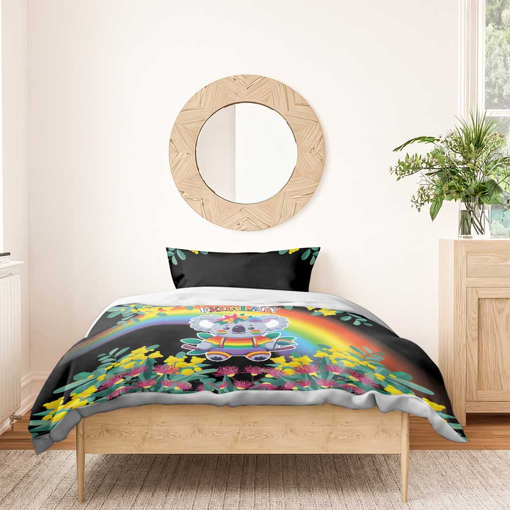 LGBTQ Koala Gay Bedding Set Aussie Koala Bear Ekoalaty