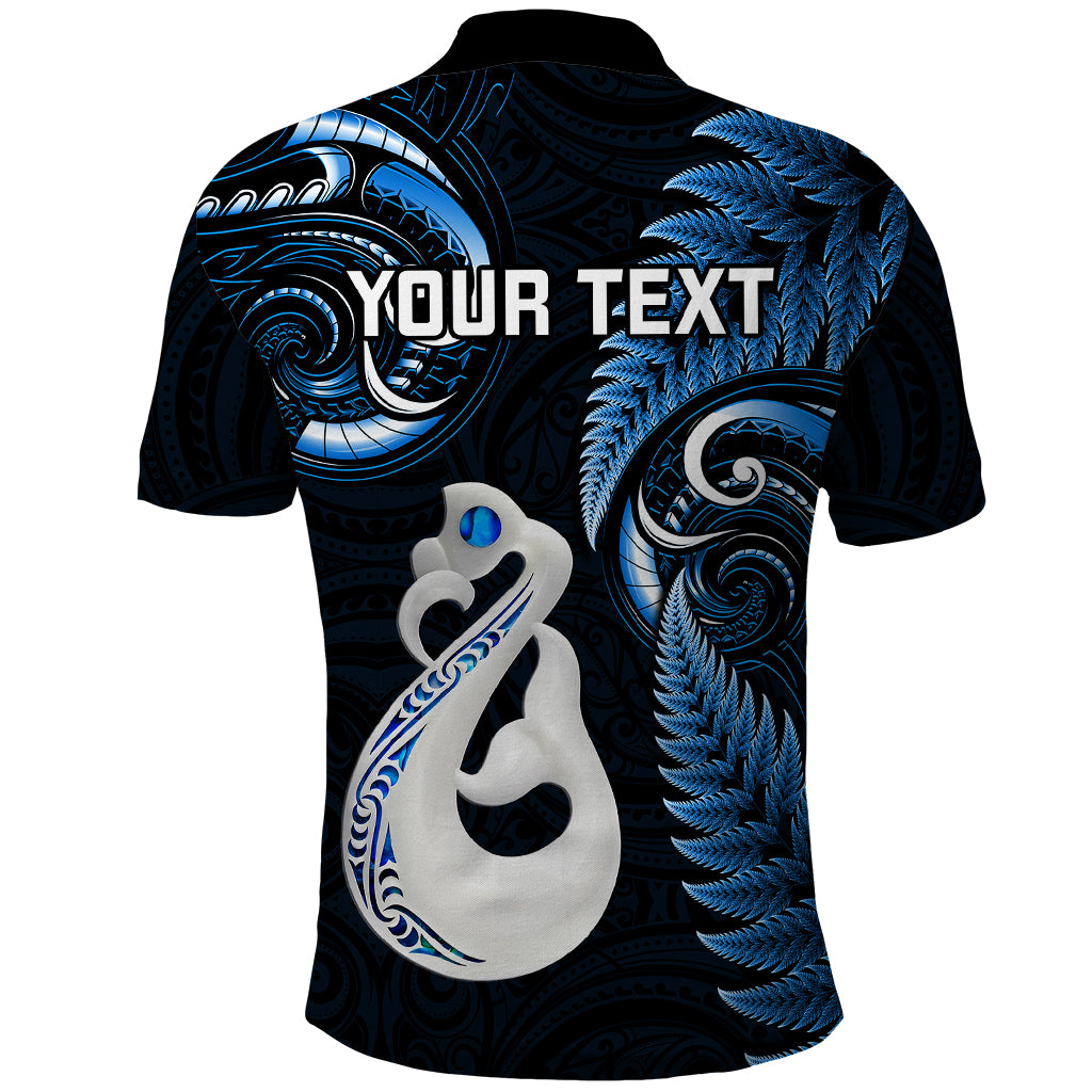 personalised-new-zealand-polo-shirt-aotearoa-silver-fern-with-manaia-maori-unique-blue