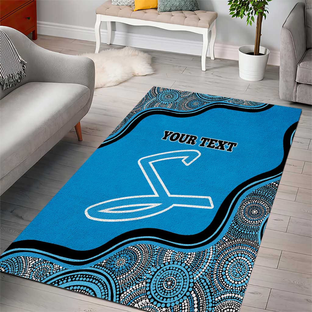 Custom Adelaide Strikers Area Rug Indigenous Art - Grunge Style