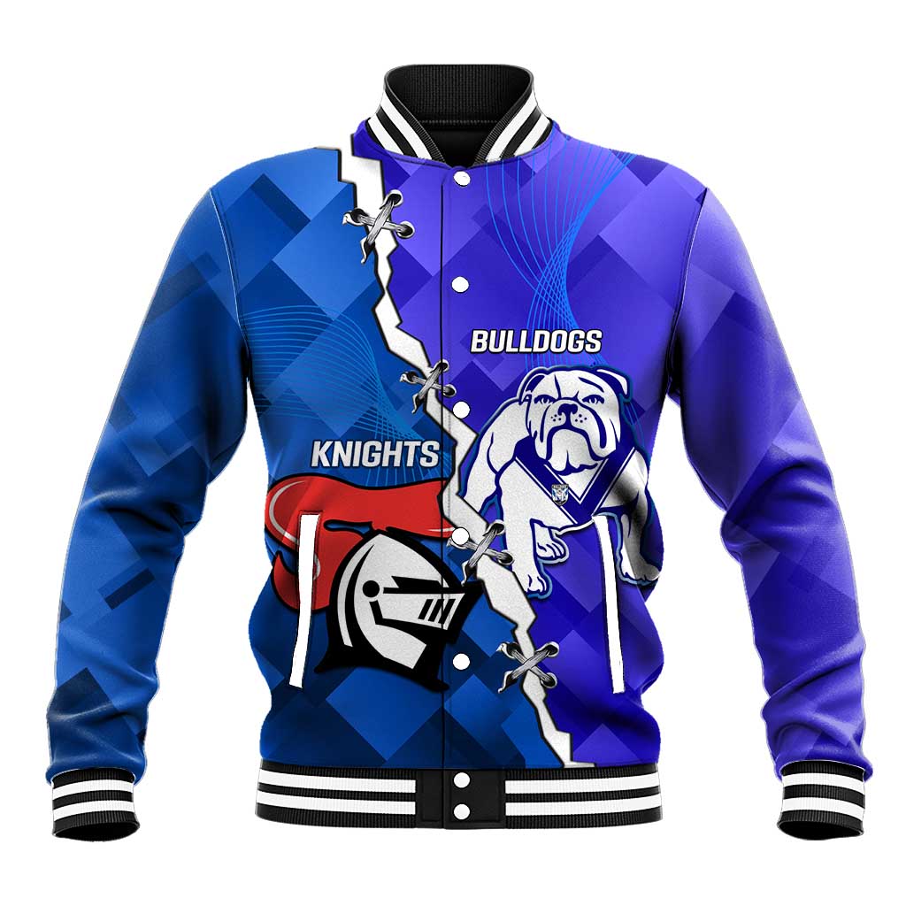 Custom Bulldogs And Knights Rugby 2025 Baseball Jacket Dynamic Style