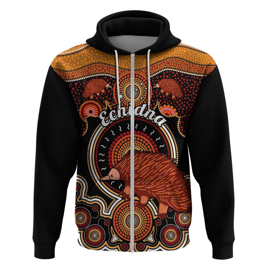 personalised-australian-astrology-hoodie-aboriginal-echidna-zodiac-sign