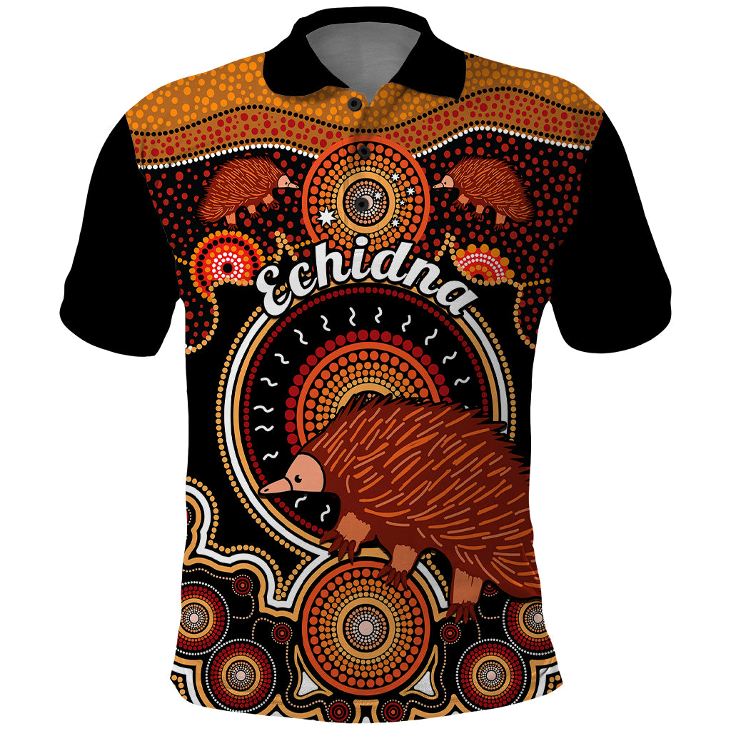 personalised-australian-astrology-polo-shirt-aboriginal-echidna-zodiac-sign