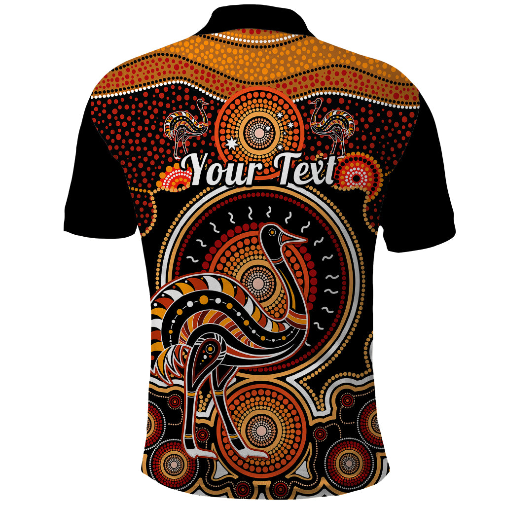 personalised-australian-astrology-polo-shirt-aboriginal-emu-zodiac-sign