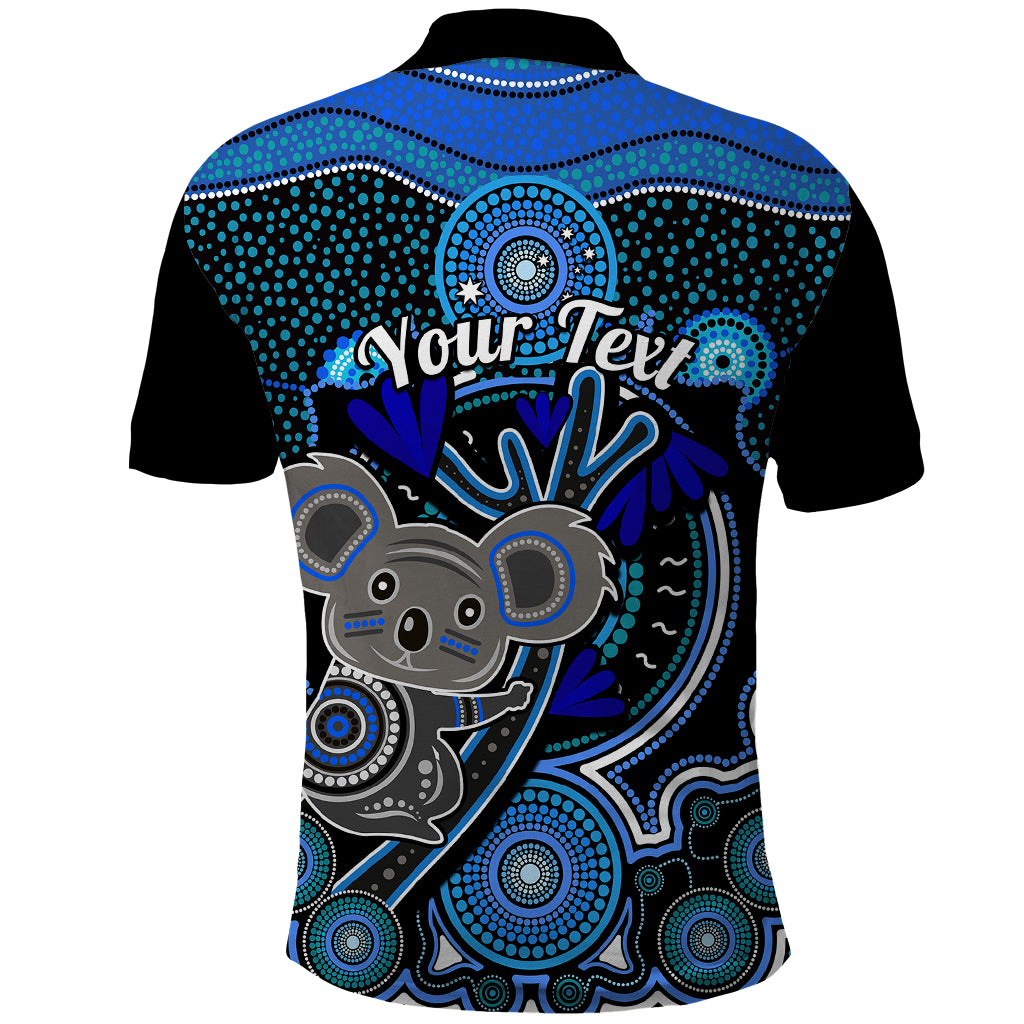 personalised-australian-astrology-polo-shirt-aboriginal-koala-zodiac-sign