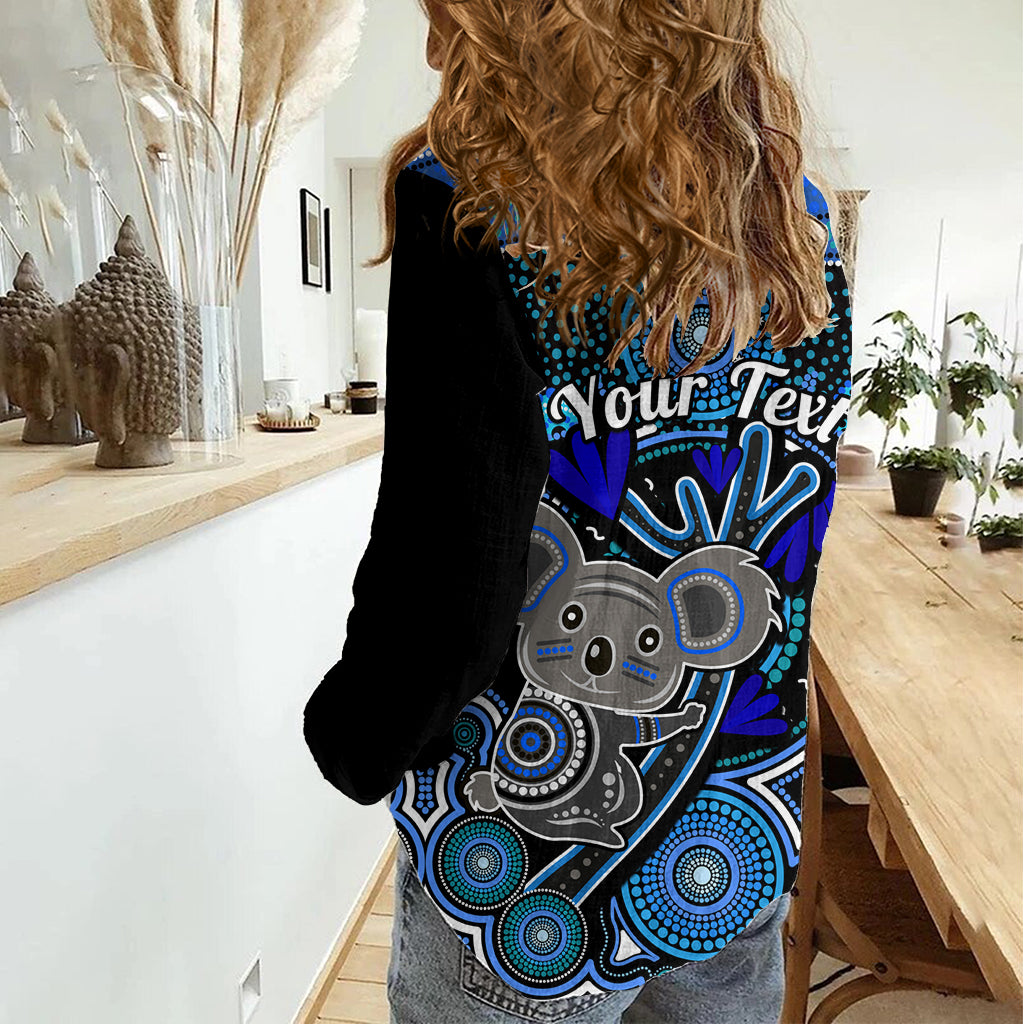 Personalised Australian Astrology Women Casual Shirt Aboriginal Koala Zodiac Sign LT14