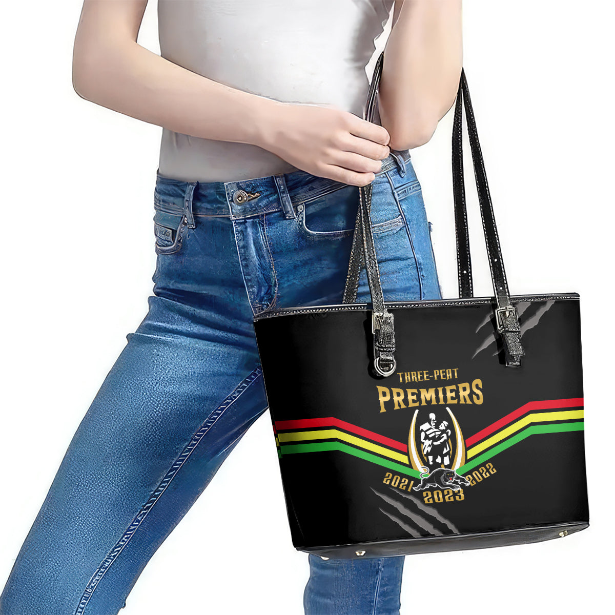 nrl-panthers-leather-tote-bag-premiers-2023-three-peat-proud-of-our-boys-black