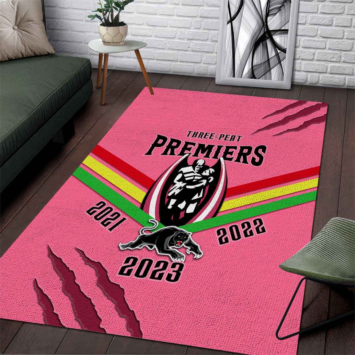 nrl-panthers-area-rug-premiers-2023-three-peat-proud-of-our-boys-pink