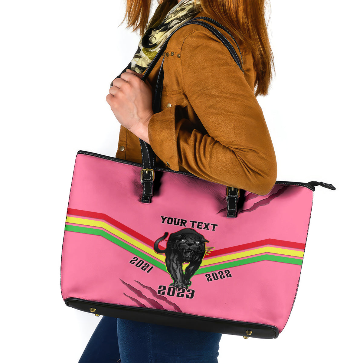 personalised-nrl-panthers-leather-tote-bag-premiers-2023-three-peat-proud-of-our-boys-pink