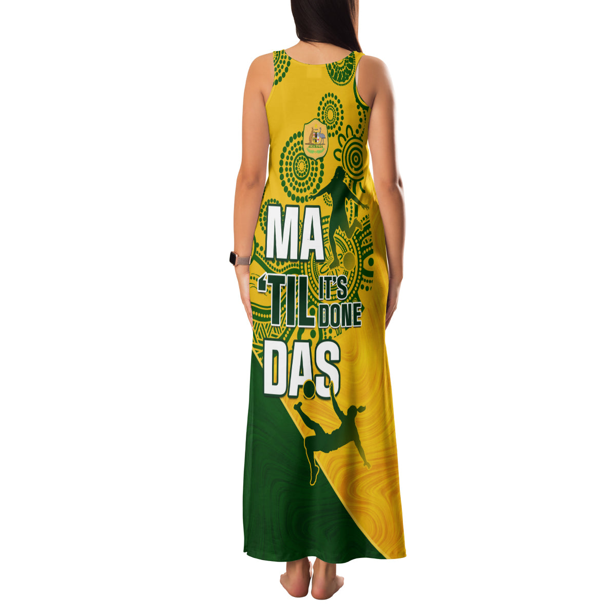 matildas-soccer-family-matching-tank-maxi-dress-and-hawaiian-shirt-australian-indigenous-national-color