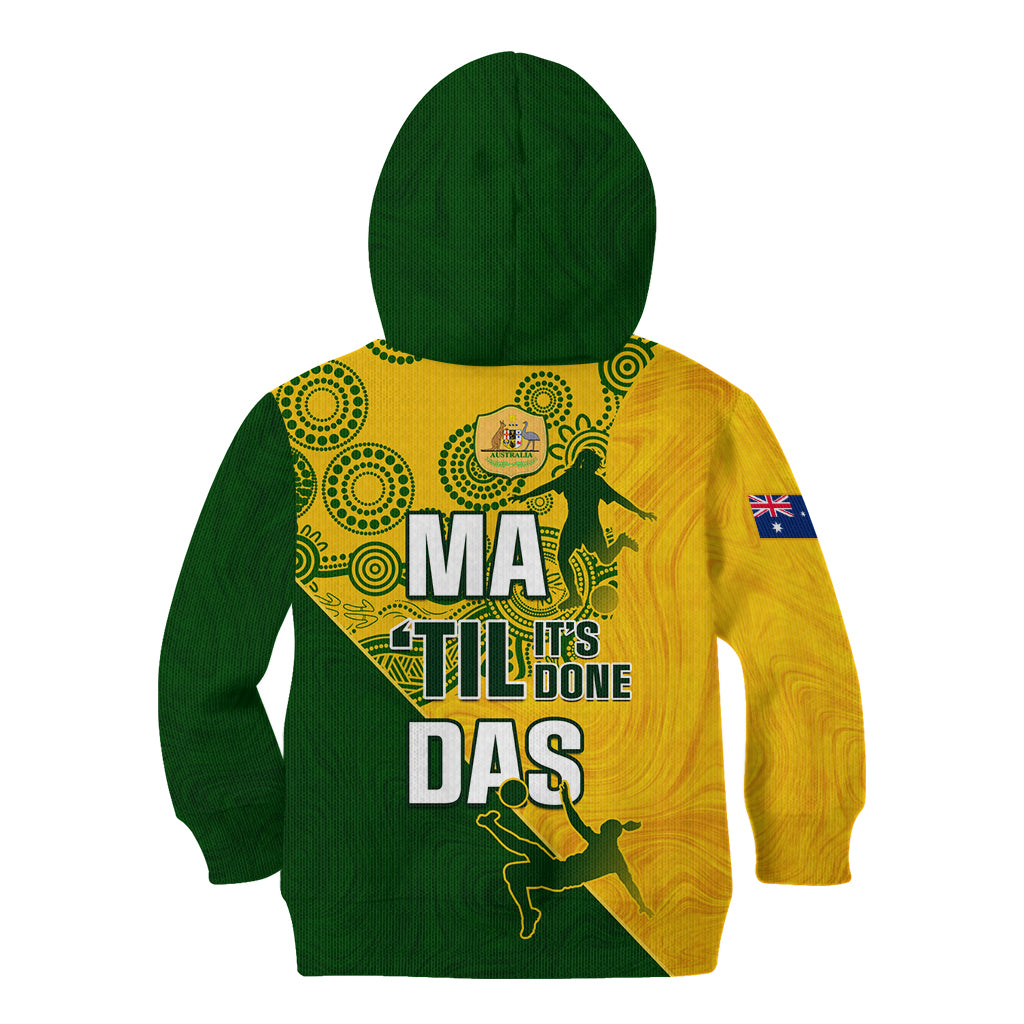 matildas-soccer-kid-hoodie-australian-indigenous-national-color