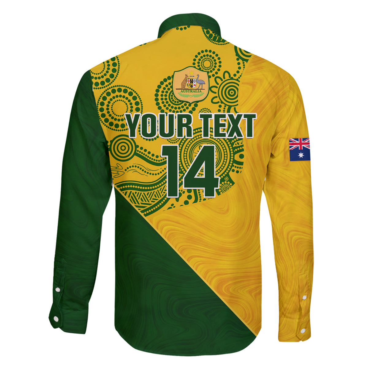 custom-matildas-soccer-family-matching-long-sleeve-bodycon-dress-and-hawaiian-shirt-australian-indigenous-national-color