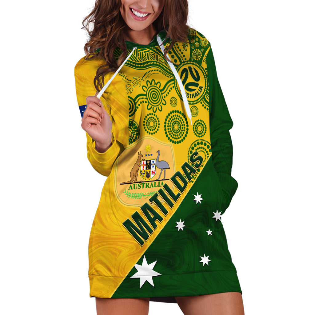 custom-matildas-soccer-hoodie-dress-australian-indigenous-national-color