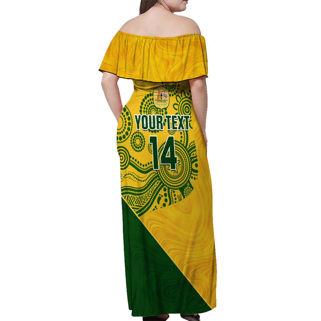 custom-matildas-soccer-off-shoulder-maxi-dress-australian-indigenous-national-color