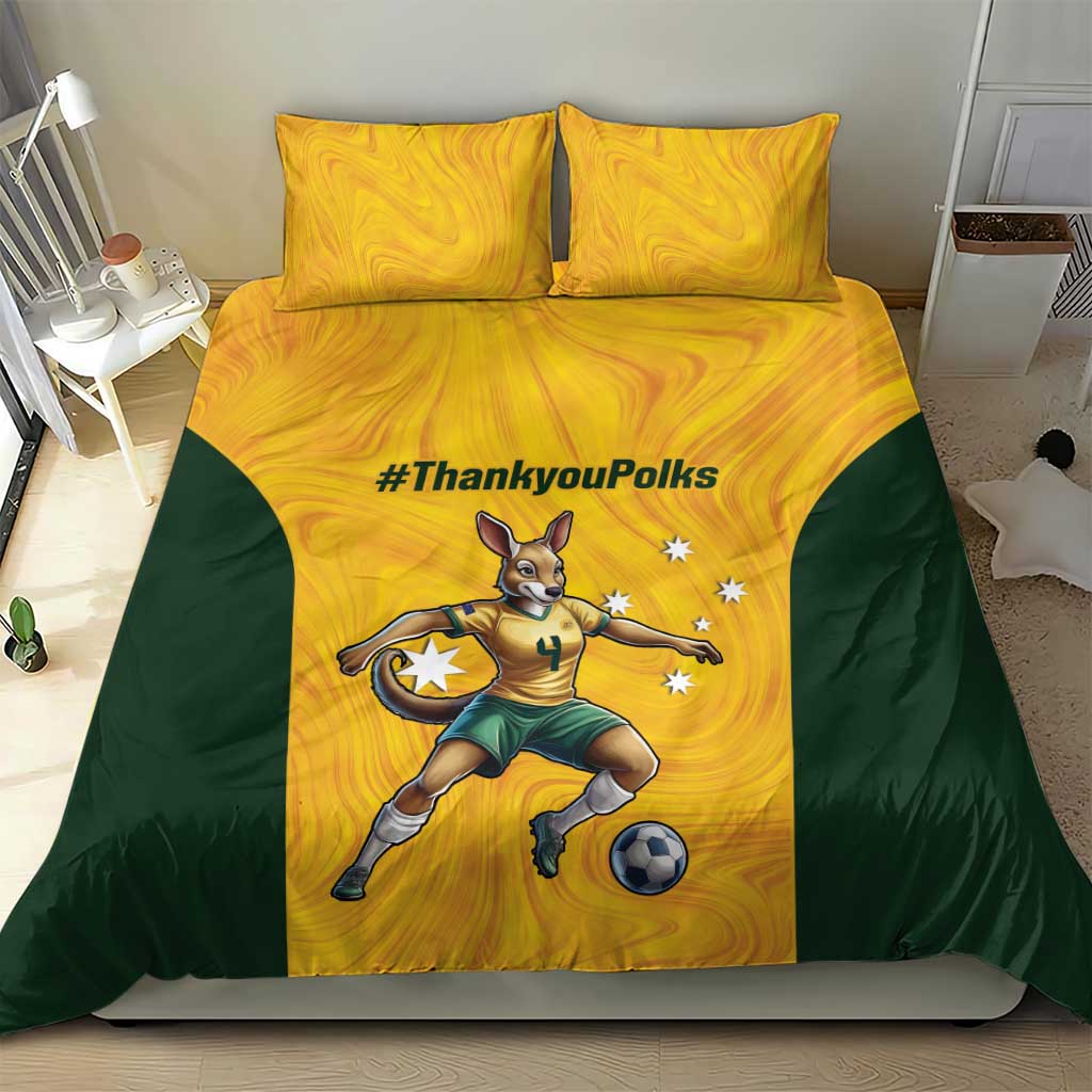 Polkinghorne Australia Matildas Bedding Set 2024 Thank You Polks