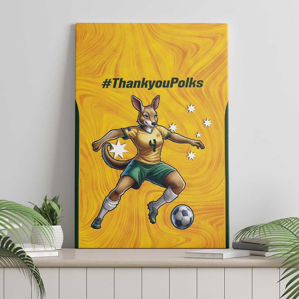 Polkinghorne Australia Matildas Canvas Wall Art 2024 Thank You Polks