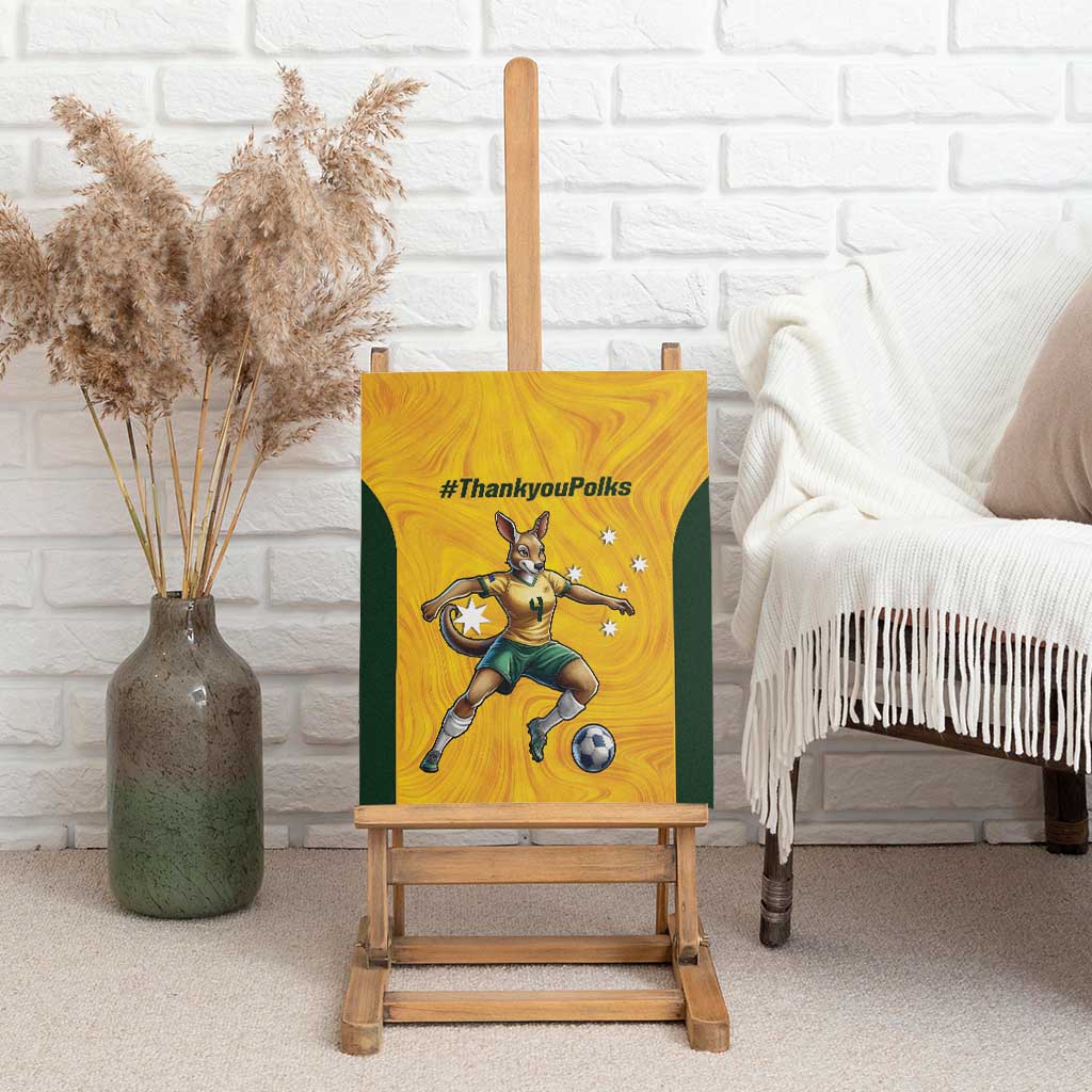 Polkinghorne Australia Matildas Canvas Wall Art 2024 Thank You Polks