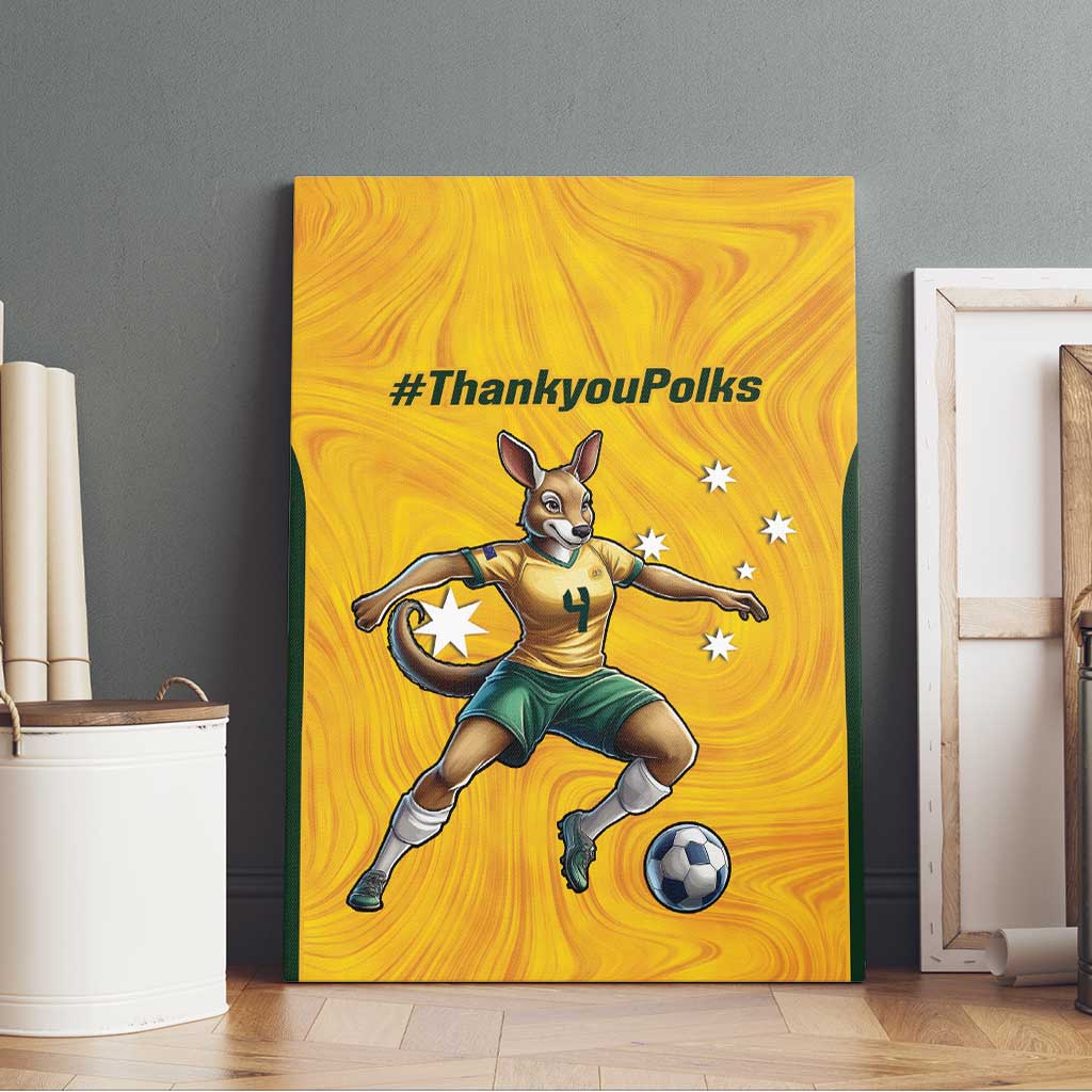 Polkinghorne Australia Matildas Canvas Wall Art 2024 Thank You Polks