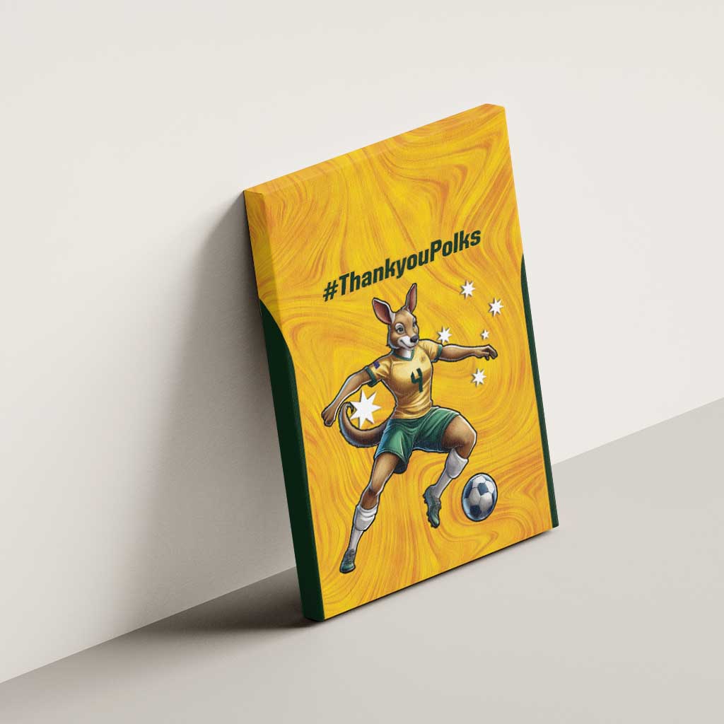 Polkinghorne Australia Matildas Canvas Wall Art 2024 Thank You Polks