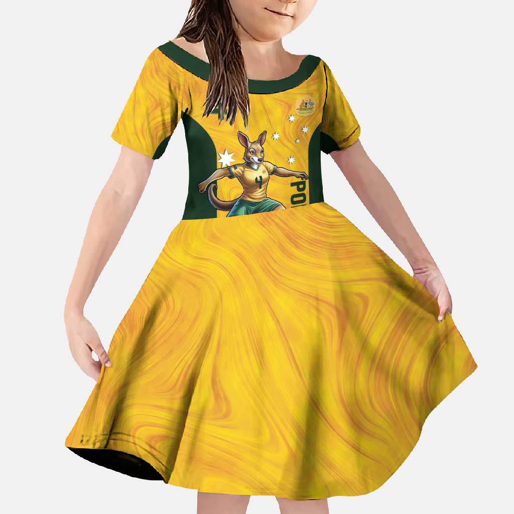 Polkinghorne Australia Matildas Family Matching Mermaid Dress and Hawaiian Shirt 2024 Thank You Polks