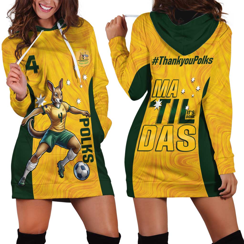 Polkinghorne Australia Matildas Hoodie Dress 2024 Thank You Polks